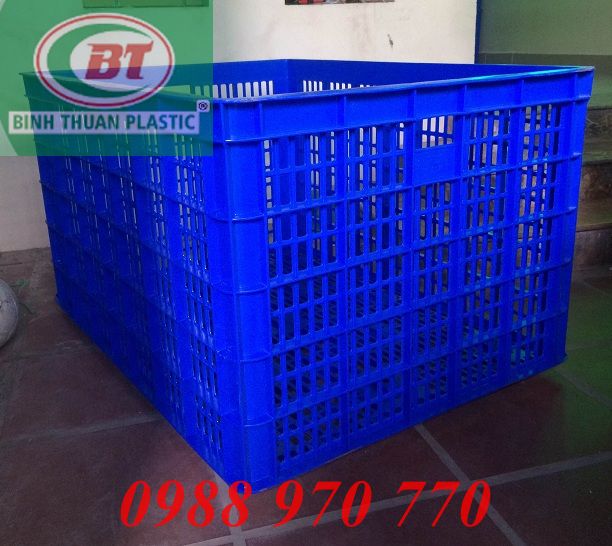 Thùng nhựa rỗng HS015, sọt 26 bánh xe